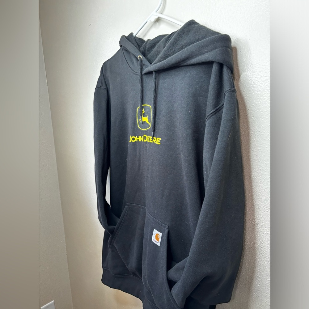 John Deere x Carhartt loose fit black sweatshirt
